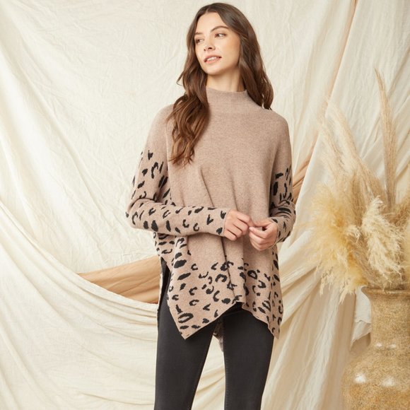 Sletty Galazio Asymmetro Poylover Zibagko Asymmetrical Turtleneck Sweater Knitwear
